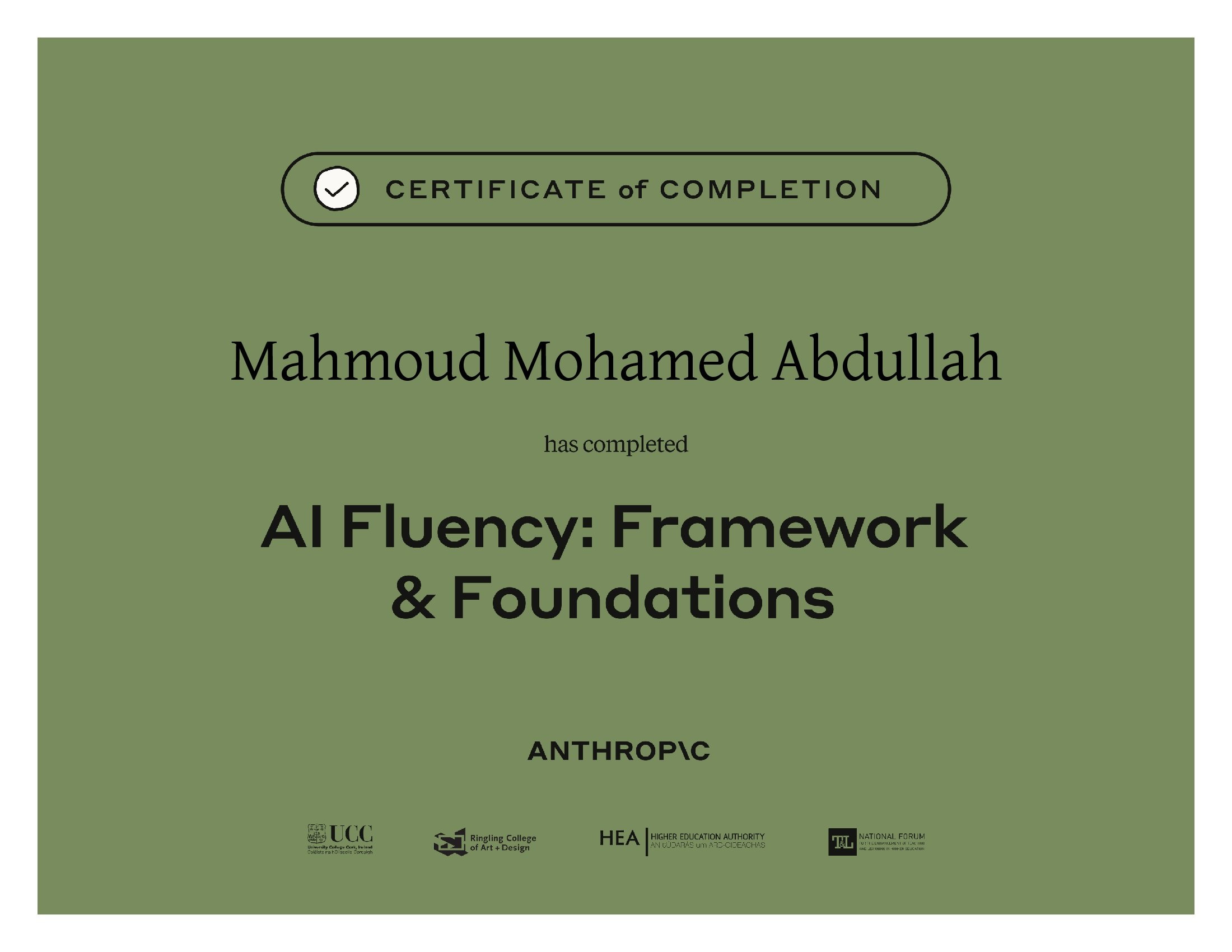 AI Fluency Certificate
